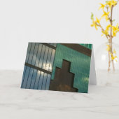 Fensterglas Karte (Gelbe Blume)