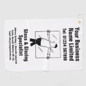 Fensterglas und glänzendes Design Golfhandtuch (Horizontal)