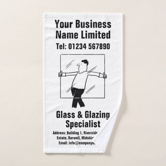 Fensterglas und glänzendes Design Handtuch (Handtuch)