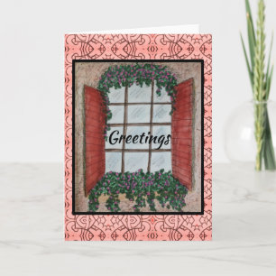 Fenstergrüßen Karte