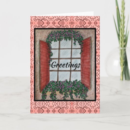 Fenstergrüßen Karte (Vorderseite)