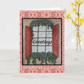 Fenstergrüßen Karte (Gelbe Blume)