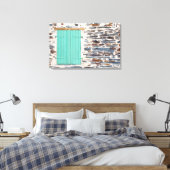Fensterheber auf einer rustikalen Felswand-Leinwan Leinwanddruck (Insitu (Schlafzimmer))
