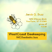 Fensterheber - Bienengeschäft Fensteraufkleber (Blatt 3)