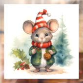 Fensterheber der Weihnachtsmäuse Fensteraufkleber (Blatt 2)