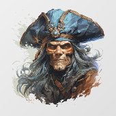Fensterheber des Todes Pirate Fensteraufkleber (Blatt)