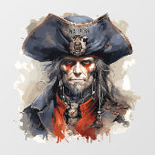 Fensterheber des Todes Pirate Fensteraufkleber (Blatt)