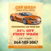 Fensterheber für Autowashdienste Fensteraufkleber (Blatt 3)