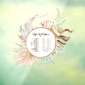 Fensterheber für Beige und Minze Bouquet Fensteraufkleber (Blatt 3)