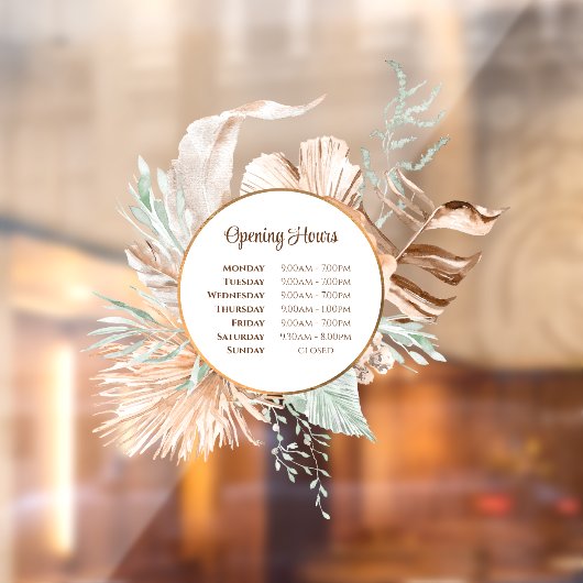 Fensterheber für Beige und Minze Bouquet Fensteraufkleber (Blatt 2)