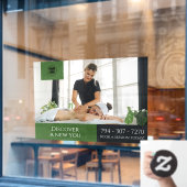 Fensterheber für benutzerdefinierte Massage Fensteraufkleber (Café-Fenster)