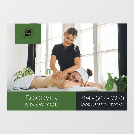 Fensterheber für benutzerdefinierte Massage Fensteraufkleber (Blatt)