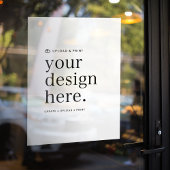 Fensterheber für das Hochladen des Designs 18" x 2 Fensteraufkleber