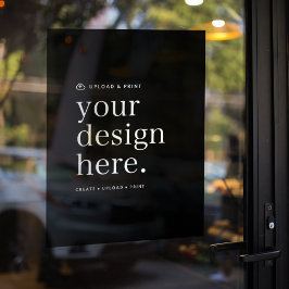 Fensterheber für das Hochladen des Designs 18" x 2 Fensteraufkleber