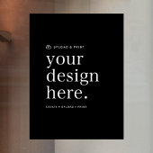 Fensterheber für das Hochladen des Designs 18" x 2 Fensteraufkleber