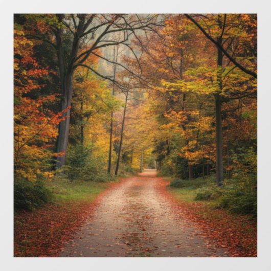 Fensterheber für den Herbst Fensteraufkleber (Blatt)