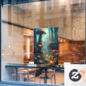 Fensterheber für den Herbst Fensteraufkleber (Café-Fenster)