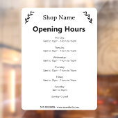 Fensterheber für die Öffnung des weißen Geschäfts Fensteraufkleber (Blatt 2)