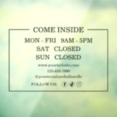 Fensterheber für Geschäftszeiten Fensteraufkleber (Blatt 3)