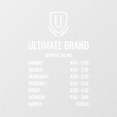 Fensterheber für moderne Business-Logos Fensteraufkleber (Blatt)