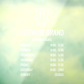 Fensterheber für moderne Business-Logos Fensteraufkleber (Blatt 3)