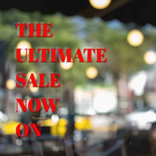 Fensterheber für moderne Schaufenster Fensteraufkleber