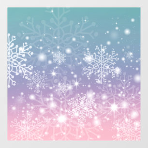 Fensterheber für Schneeflocken Fensteraufkleber