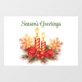 Fensterheber für Weihnachtskerzen Fensteraufkleber