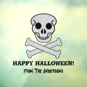 Fensterheber "Halloween Skull and Bones" Fensteraufkleber (Blatt 3)
