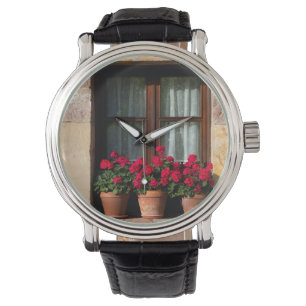 Fensterheber in Blume Armbanduhr