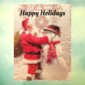 Fensterheber Santa and Snowman Fensteraufkleber (Blatt 3)