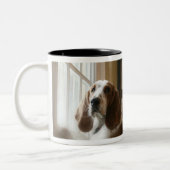 Fensterhund Zweifarbige Tasse (Links)
