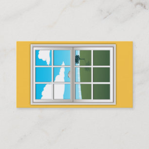 Fensterinstallations-Visitenkarte Visitenkarte