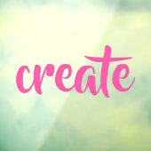 Fensterklammer "Erstellen" Fensteraufkleber (Blatt 3)