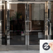 Fensterklammer Fensteraufkleber (Büro Tür)