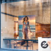 Fensterklammer Fensteraufkleber (Café-Fenster)