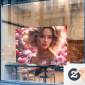 Fensterklammer Fensteraufkleber (Café-Fenster)