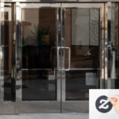 Fensterklammer Fensteraufkleber (Büro Tür)