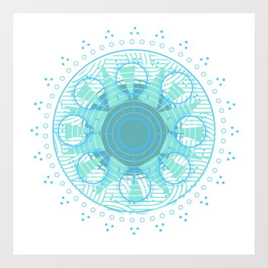 Fensterklammer Fensteraufkleber (Blatt)