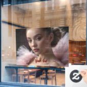 Fensterklammer Fensteraufkleber (Café-Fenster)