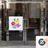 Fensterklammer Fensteraufkleber (Büro Tür)
