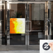 Fensterklammer Fensteraufkleber (Büro Tür)