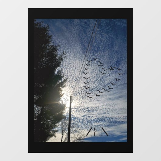 Fensterklammer Fensteraufkleber (Blatt)