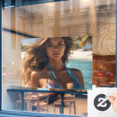 Fensterklammer Fensteraufkleber (Café-Fenster)