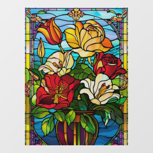 Fensterklammer Fensteraufkleber (Blatt)