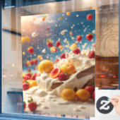 Fensterklammer Fensteraufkleber (Café-Fenster)