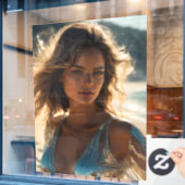 Fensterklammer Fensteraufkleber (Café-Fenster)