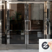 Fensterklammer Fensteraufkleber (Büro Tür)