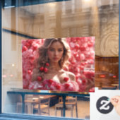 Fensterklammer Fensteraufkleber (Café-Fenster)