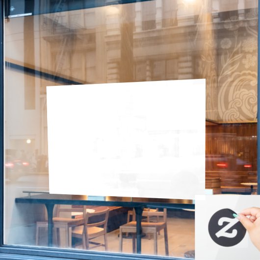 Fensterklammer Fensteraufkleber (Café-Fenster)